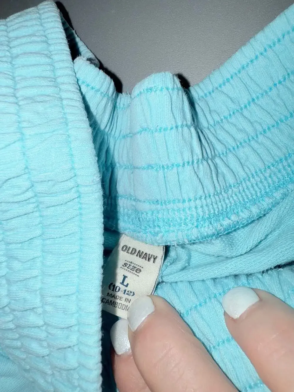 Old Navy Sweatpants Size L 10-12 Light Blue Drawstring Lounge Casual